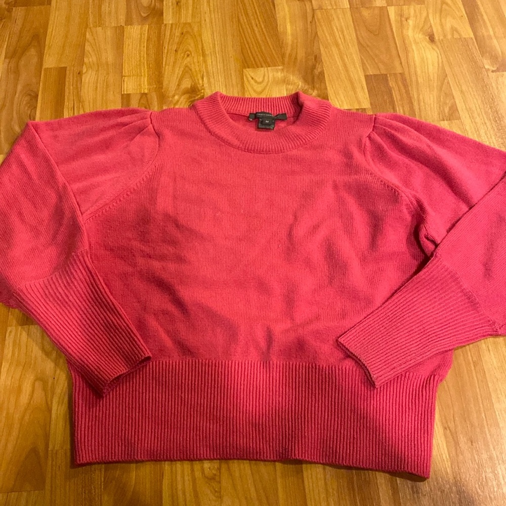 French connection pink mock neck sweater L
